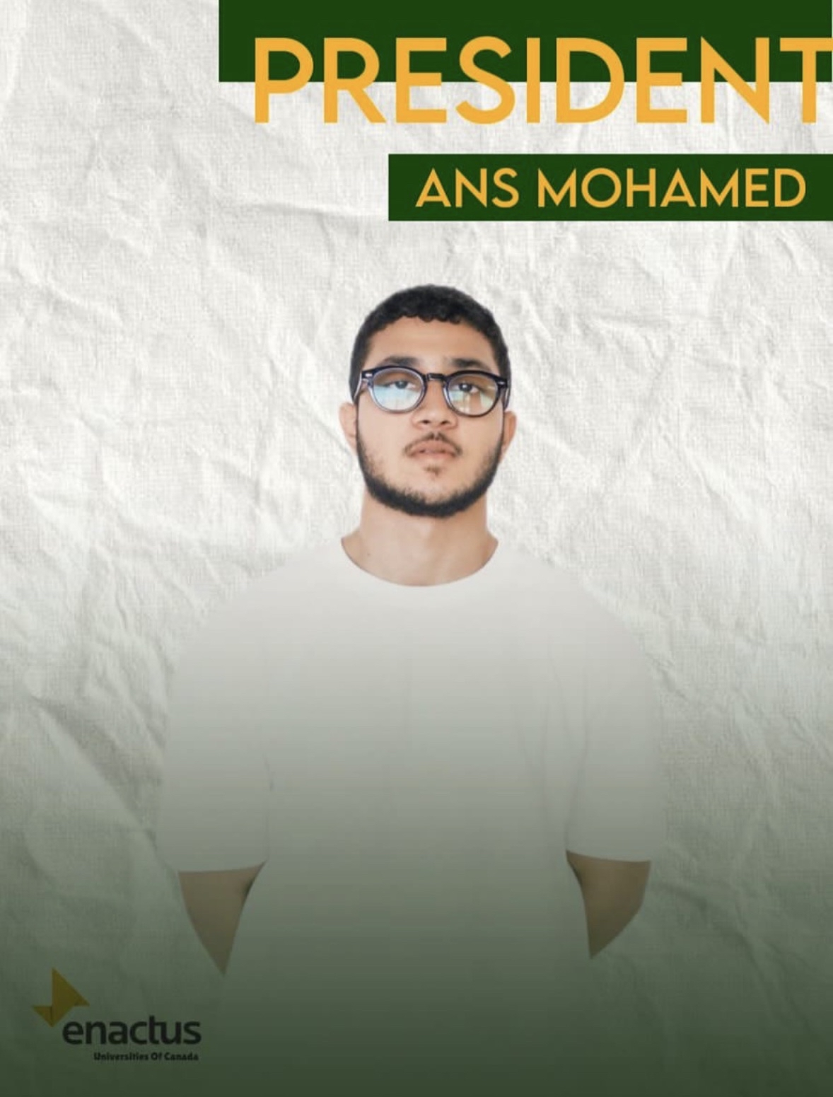 Ans President of Enactus UCE